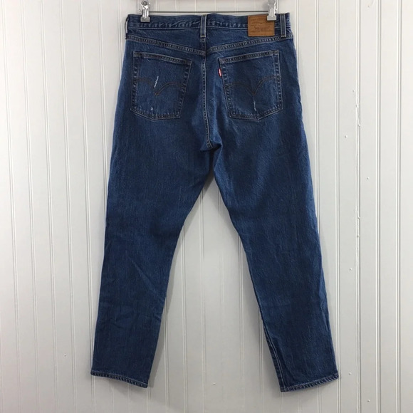 Levis Wedgie Fit High Rise Ankle Jeans Distressed - Picture 4 of 16